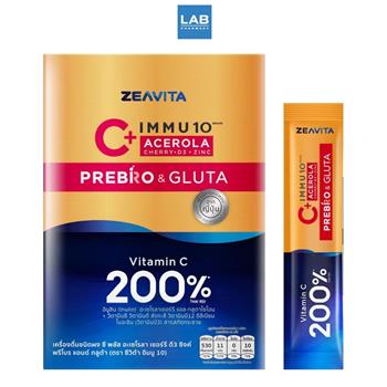 Zeavita Immu 10 C Acerola Cherry Vitamin D3 Zinc 30 Sachets