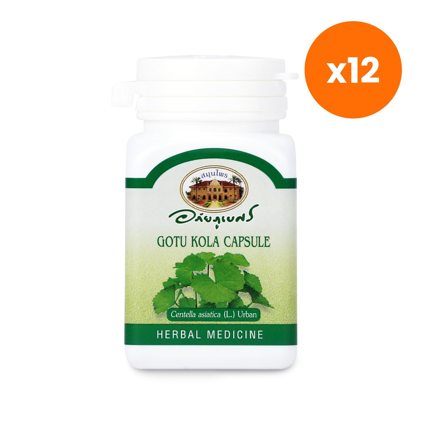 Abhaibhubejhr Gotu Kola Capsules 70 Capsules
