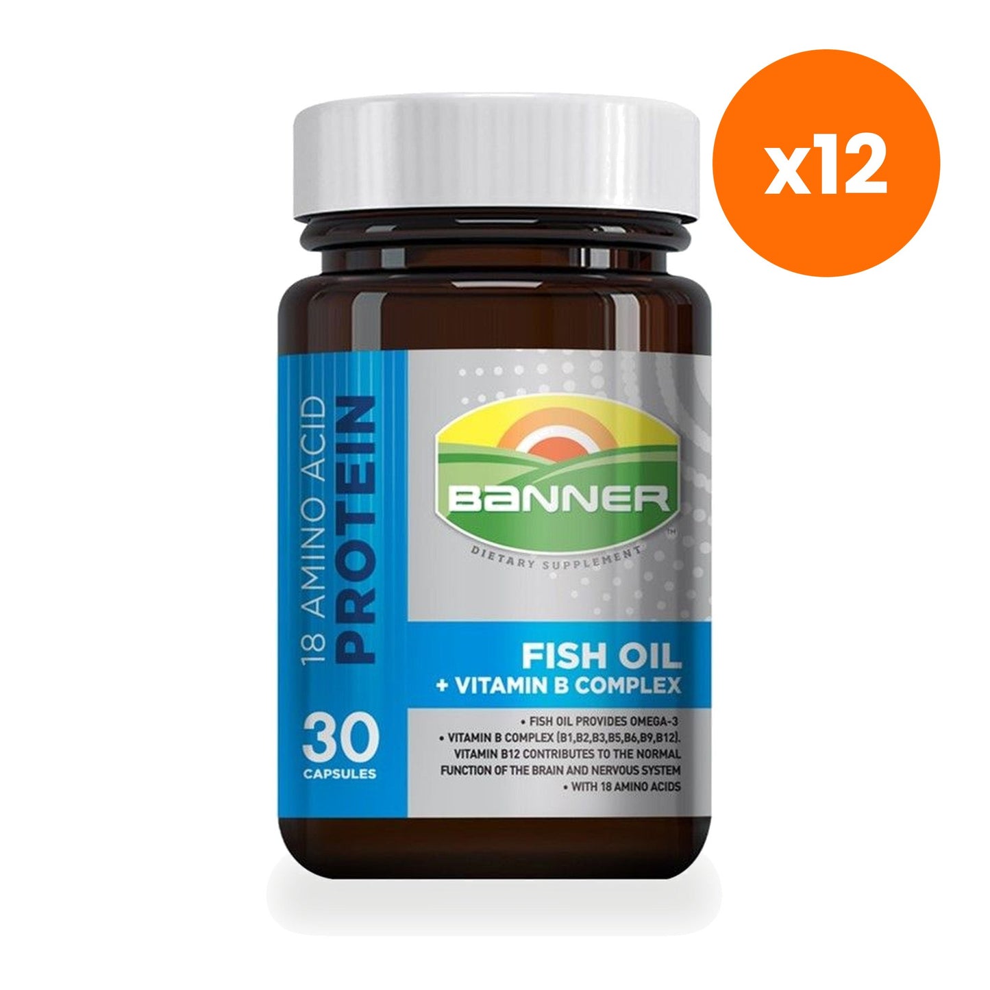 Banner Hi B with Fish Oil Amino Acid Capsules 30 Capsules
