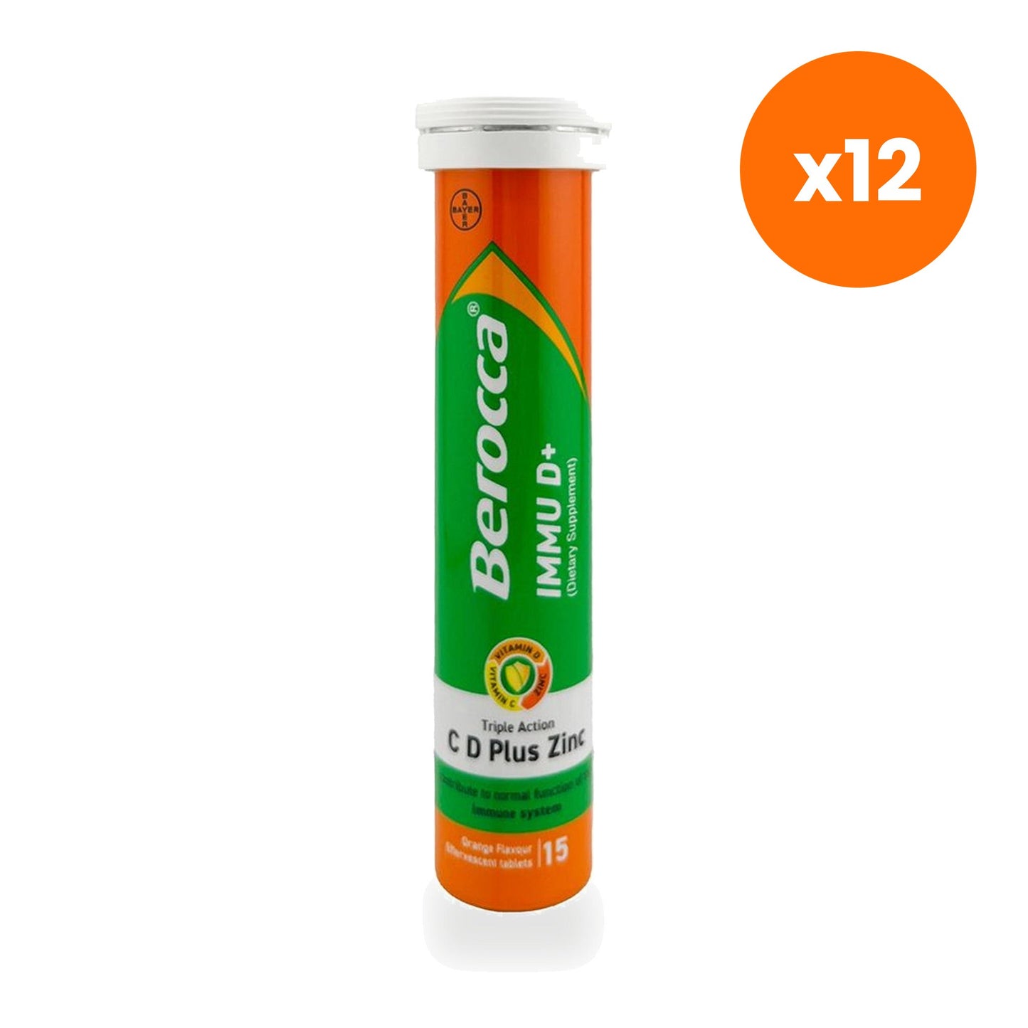 Berocca Immu D Plus Effervescent Tablets 15 Tablets