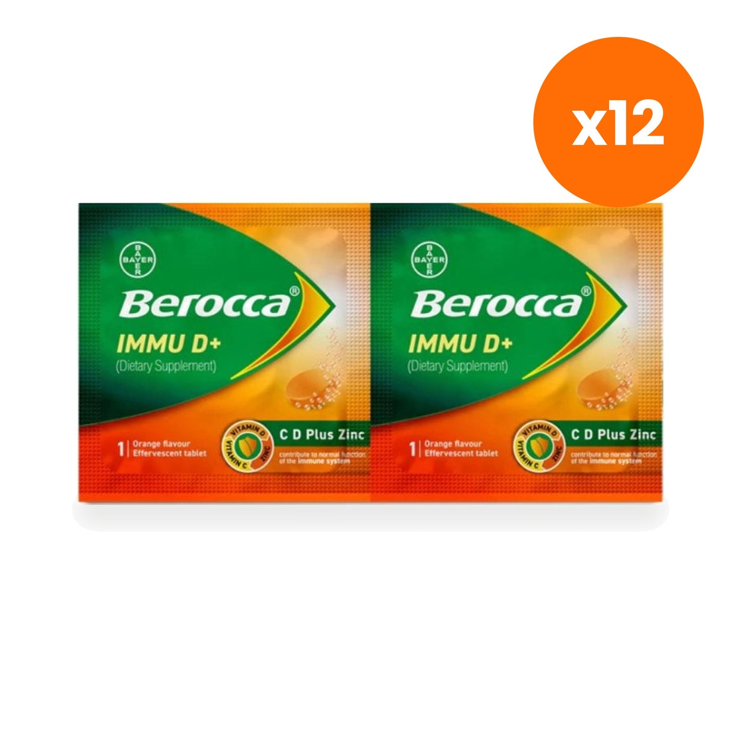 Berocca Immu D Plus Effervescent Tablets 2 Tablets