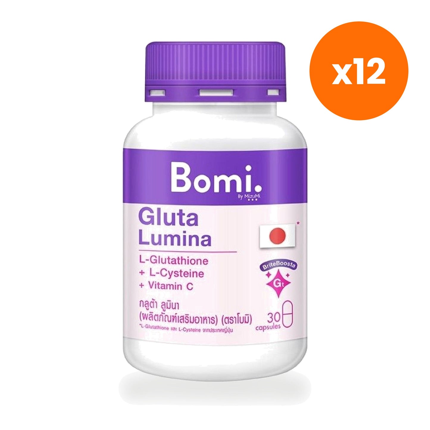 Bomi Gluta Lumina Glutathione Vitamin C Zinc 30 Capsules