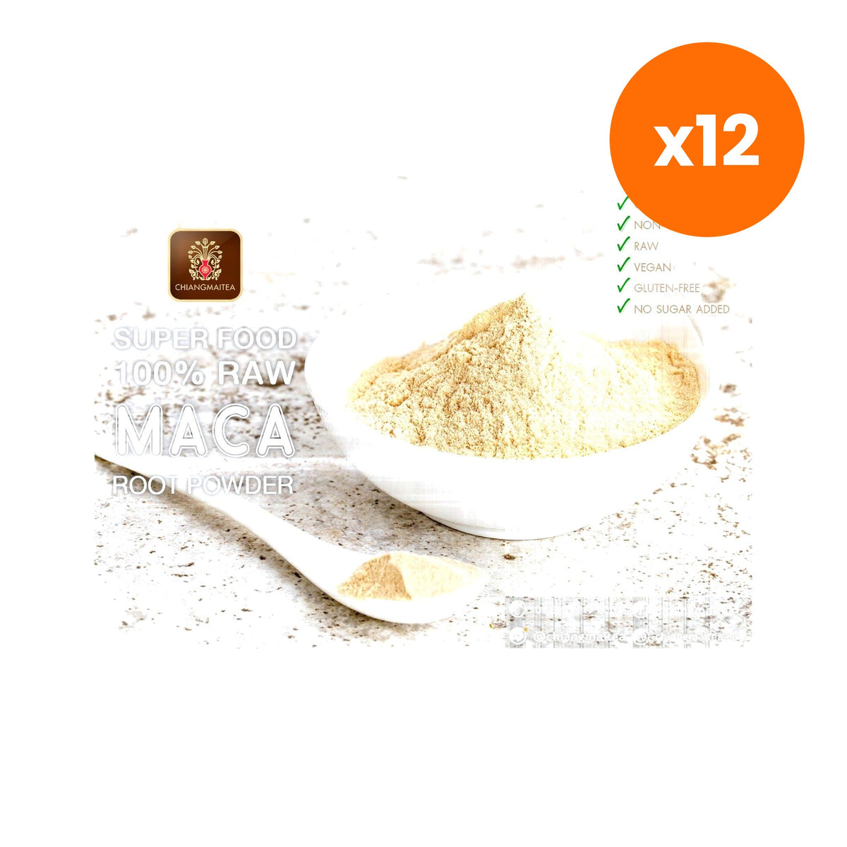 Chiang Mai Tea Maca Root Raw Powder Vegan