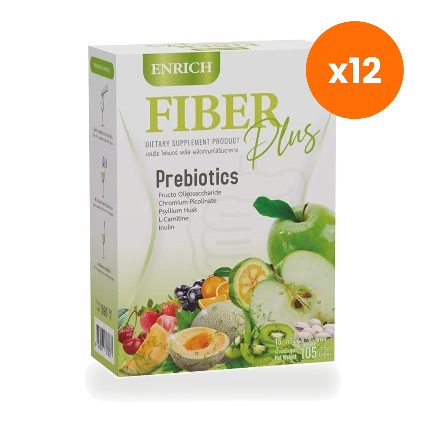 Enrich Fibre Plus Drink Powder with Inulin Psyllium 105 g