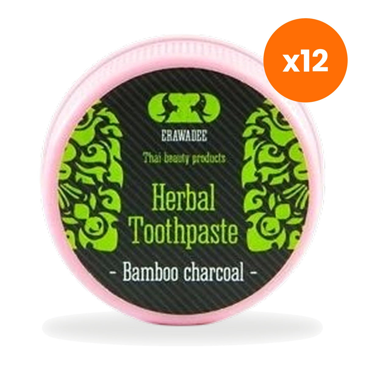 Erawadee Bamboo Charcoal Natural Herbal Toothpaste Oral