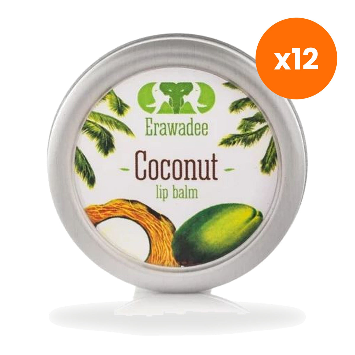Erawadee Coconut Lip Balm for Dry Lips Lip 10 g