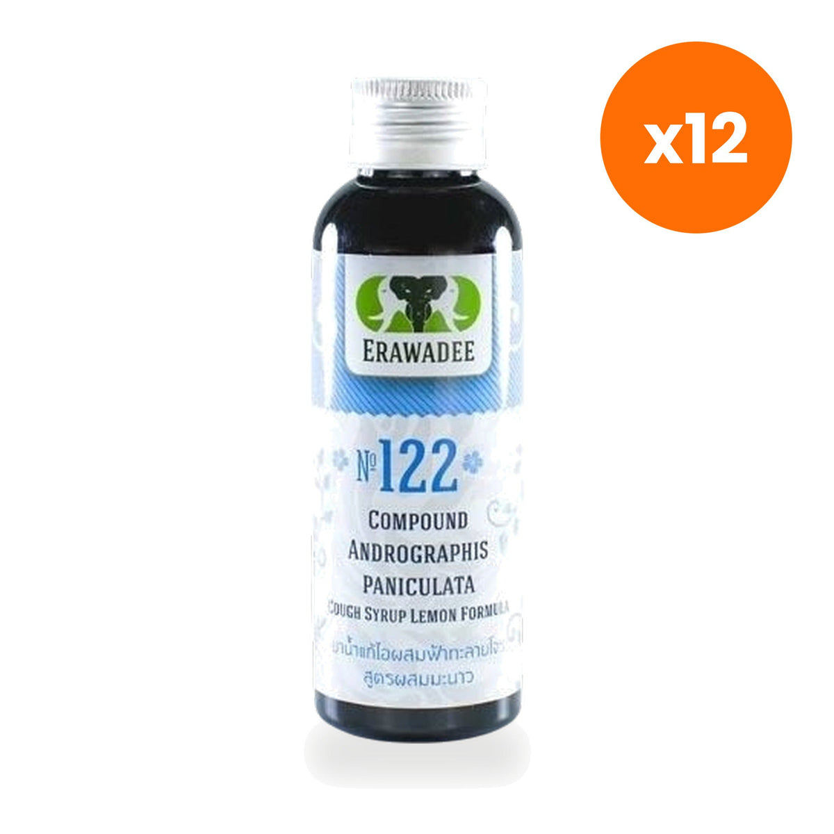 Erawadee No.122 Andrographis Lemon Herbal Syrup 80 ml