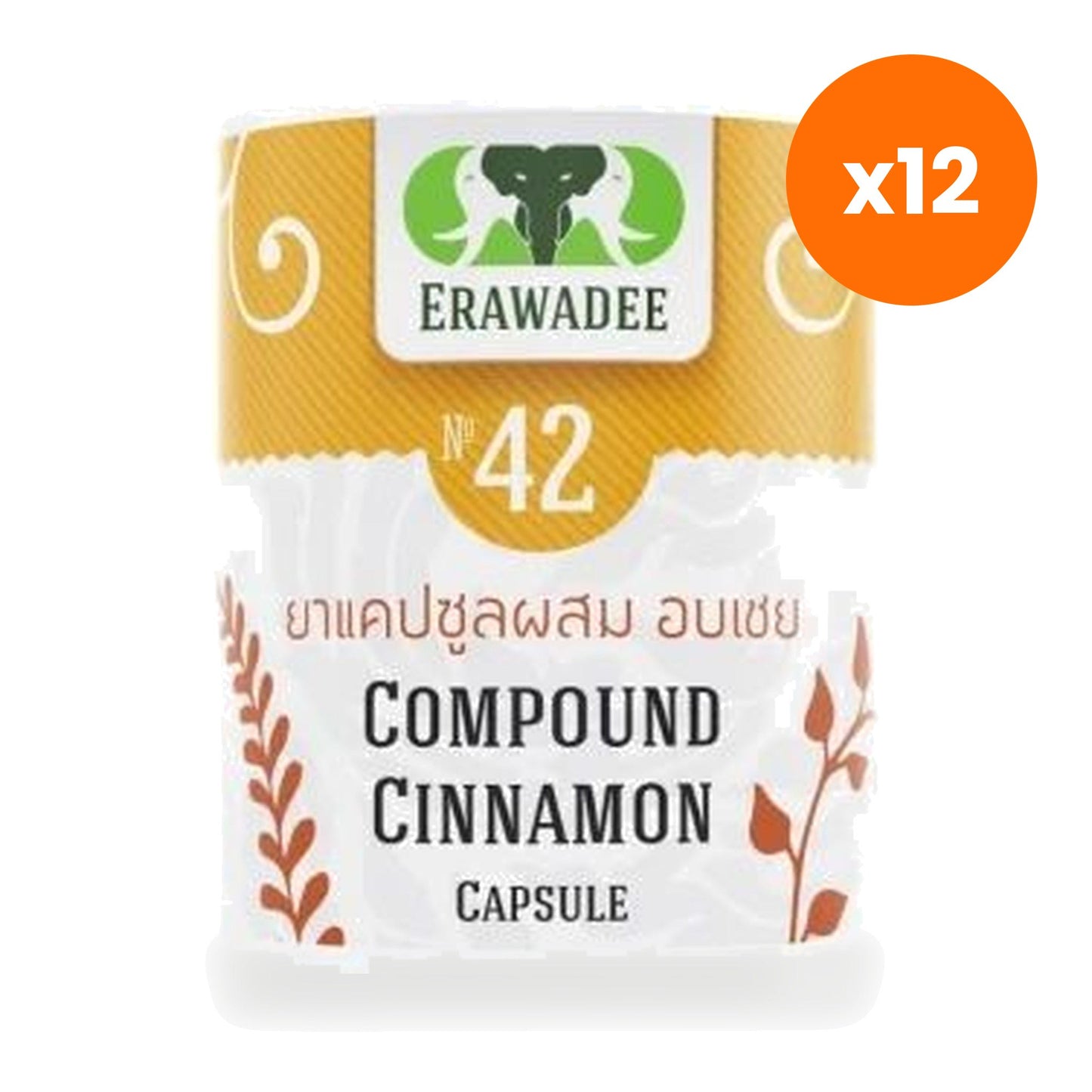 Erawadee No.42 Ceylon Cinnamon 250mg 100 Capsules