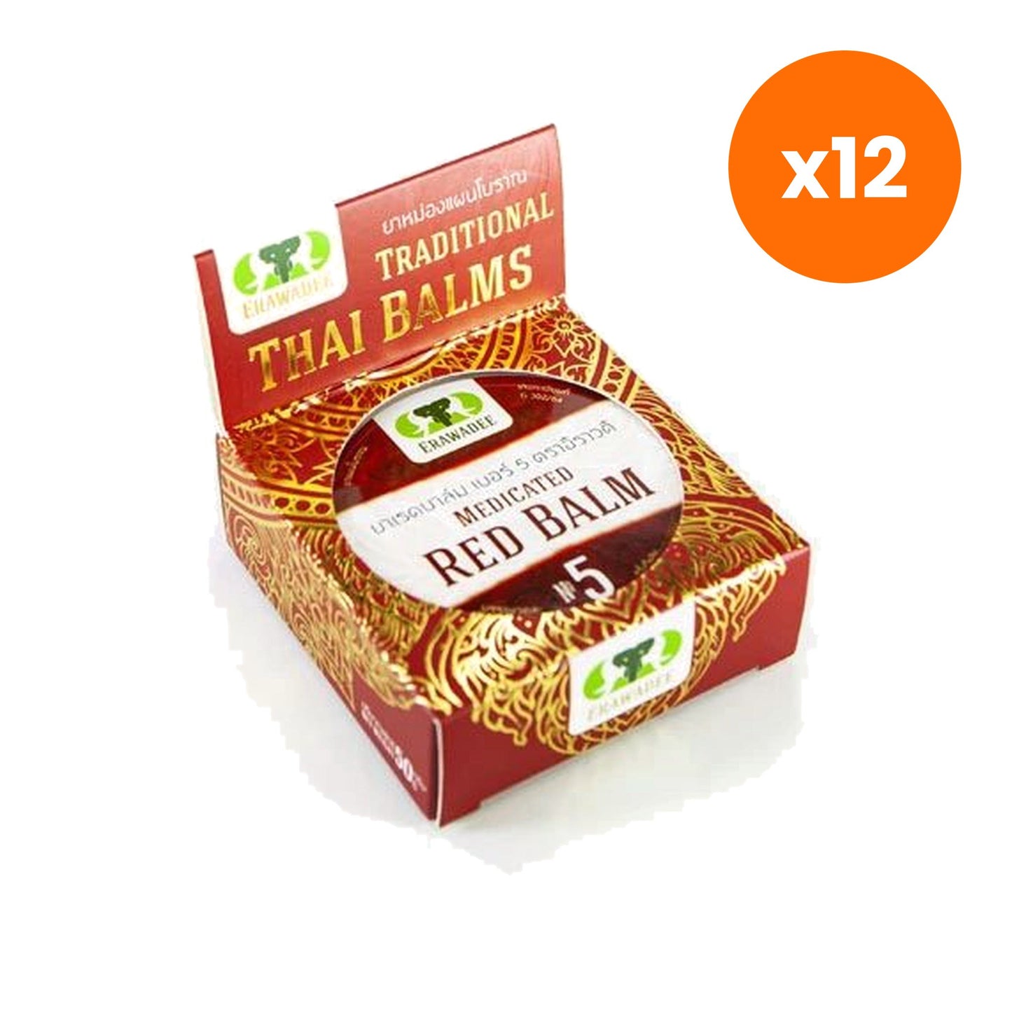 Erawadee No.5 Ya Mong Dang Warming Red Herbal Balm 50 g