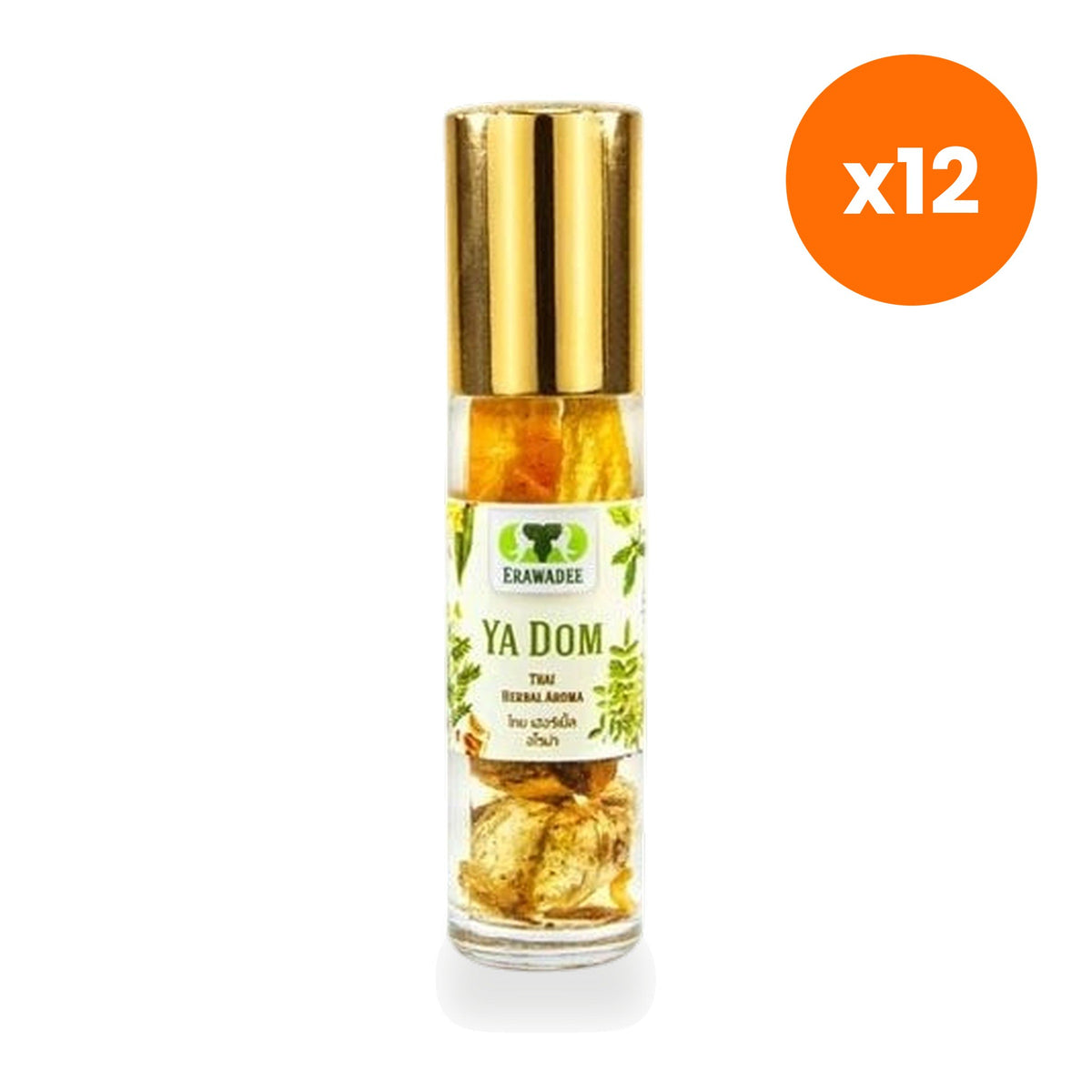 Erawadee No.51 Ya Dom Herbal Inhaler Roll On Aromatherapy 8 ml