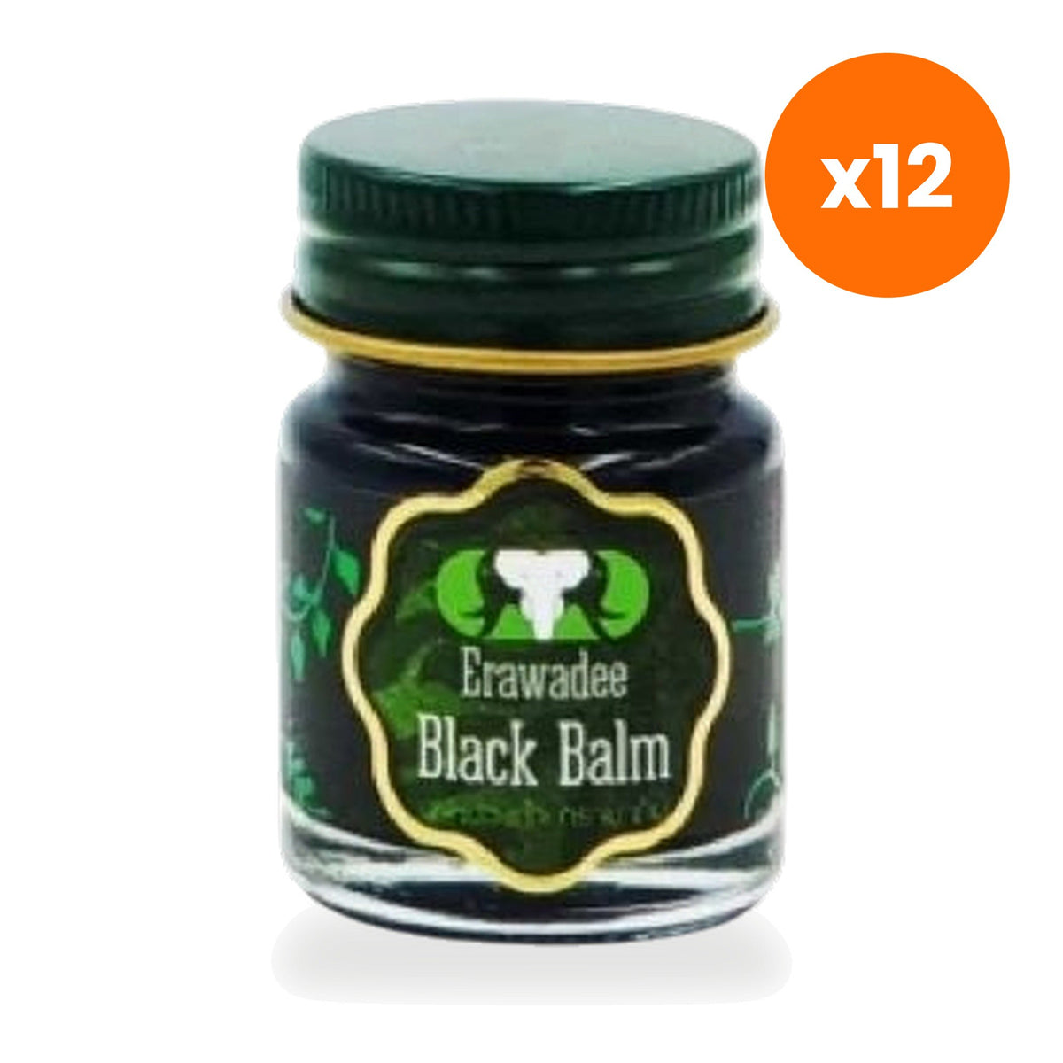 Erawadee No.66 Royal Black Herbal Balm with Agarwood 15 g