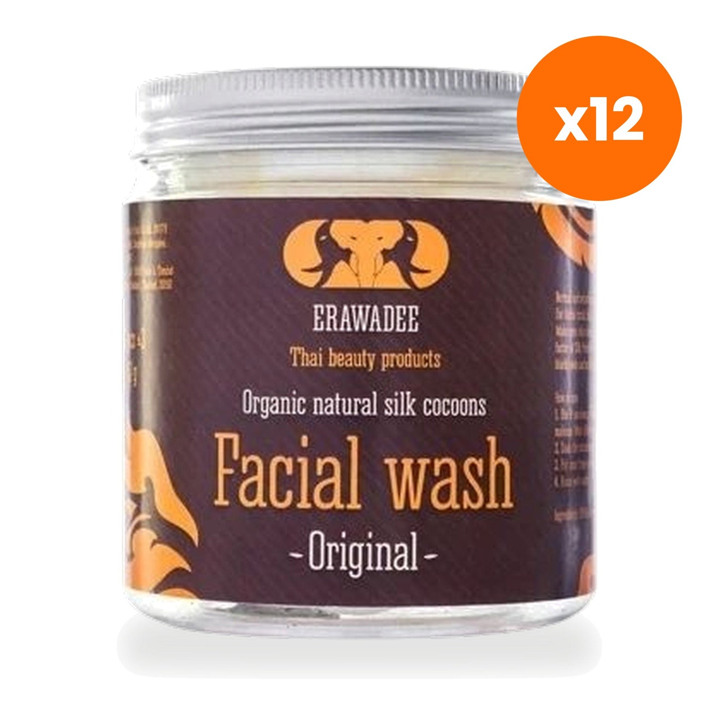 Erawadee Organic Silk Cocoon Facial Cleanser Original 40 g