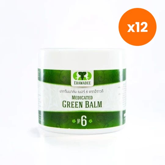 Erawadee Salet Phangphon Cooling Green Herbal Balm 250 g
