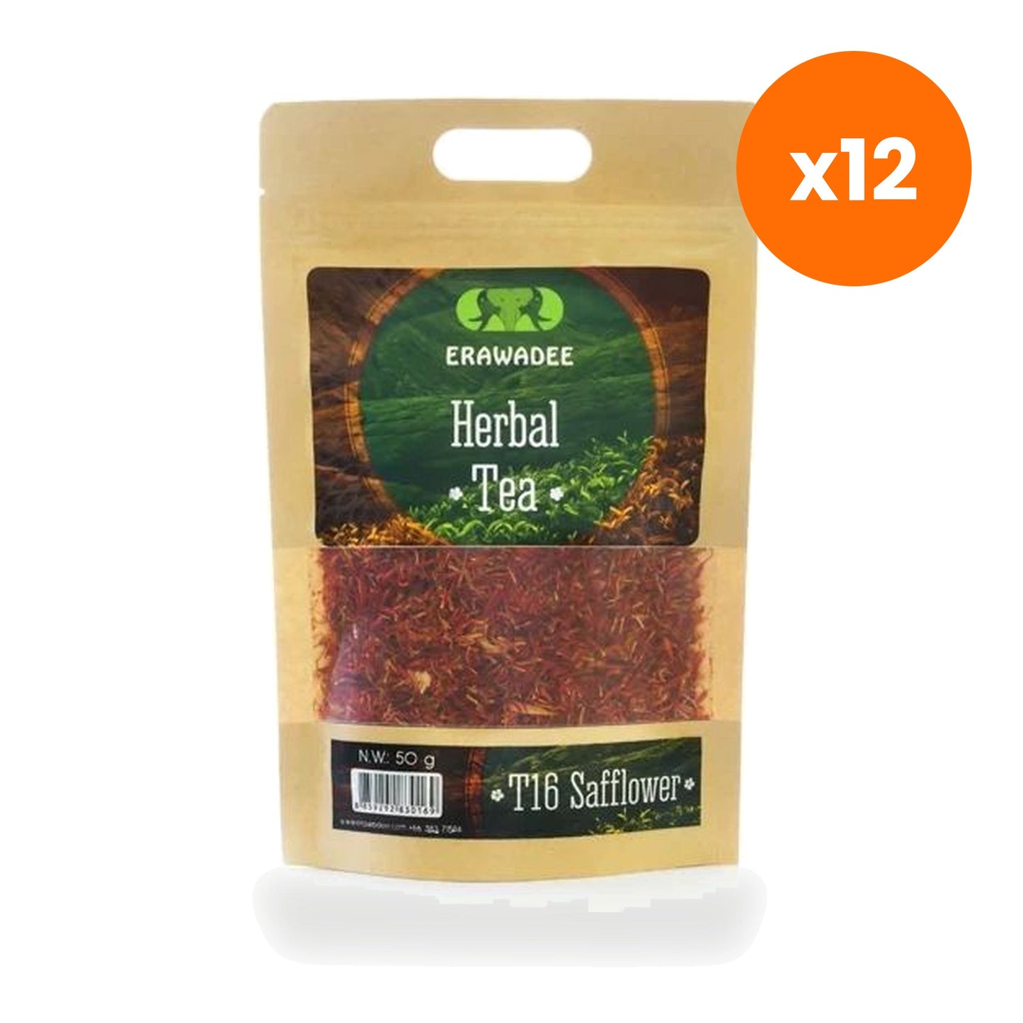 Erawadee T16 Safflower Herbal Tea Caffeine Free 50 g