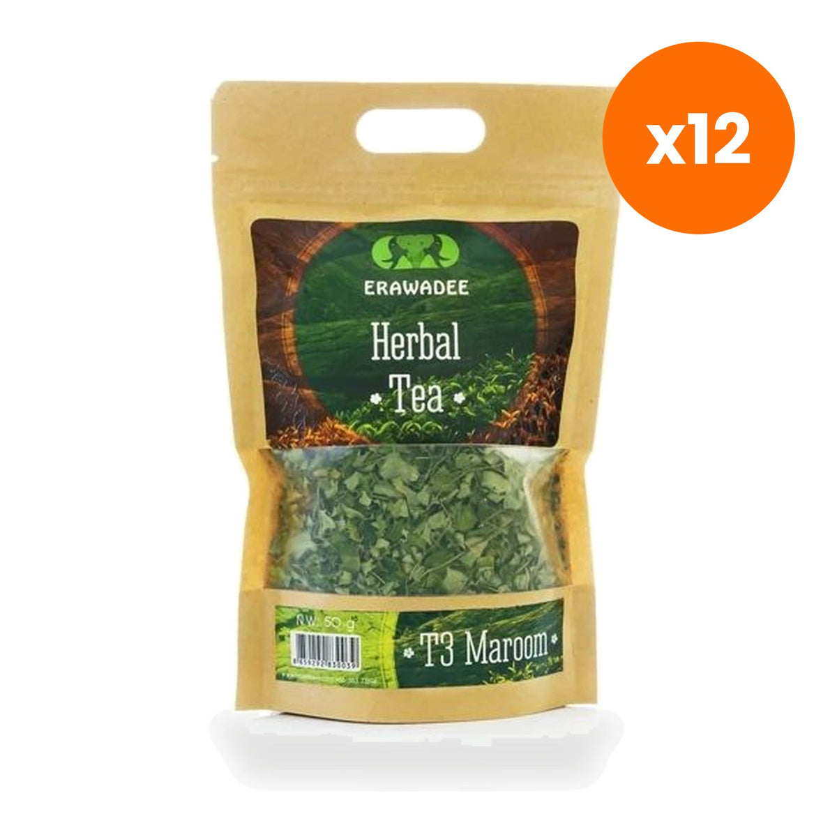 Erawadee T3 Moringa Herbal Tea Caffeine Free 50 g