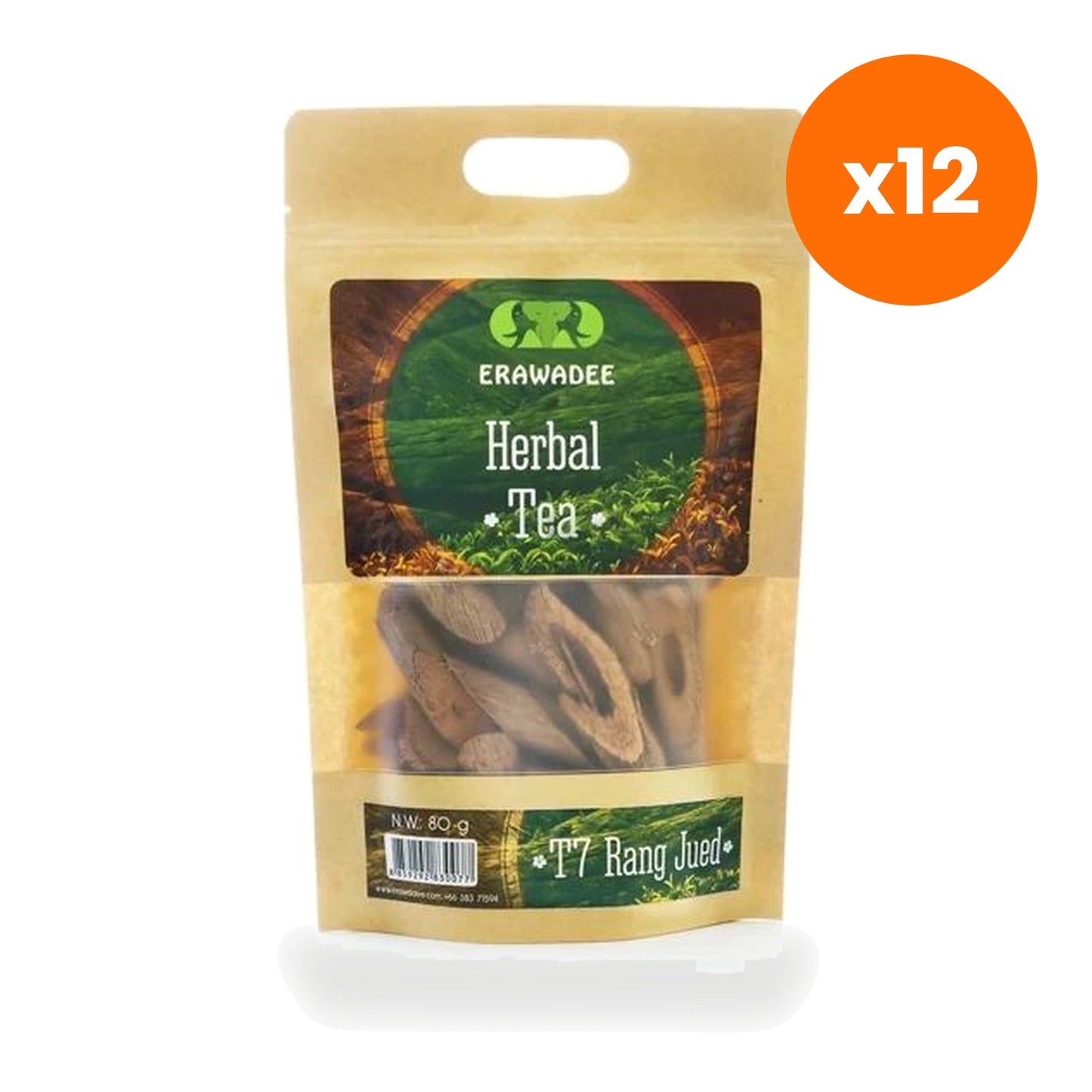 Erawadee T7 Rang Jued Thunbergia Herbal Tea Caffeine Free 100 g