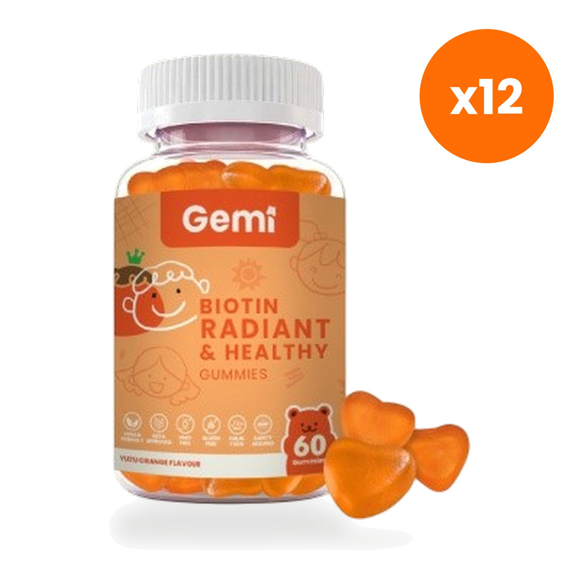 Gemi Biotin Radiant Healthy Gummies for Nails