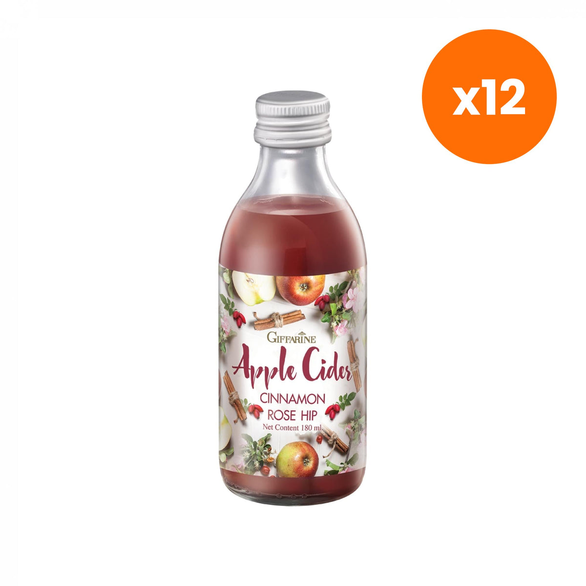 Giffarine Apple Cider Cinnamon Rosehip Grape Juice Drink 180 ml