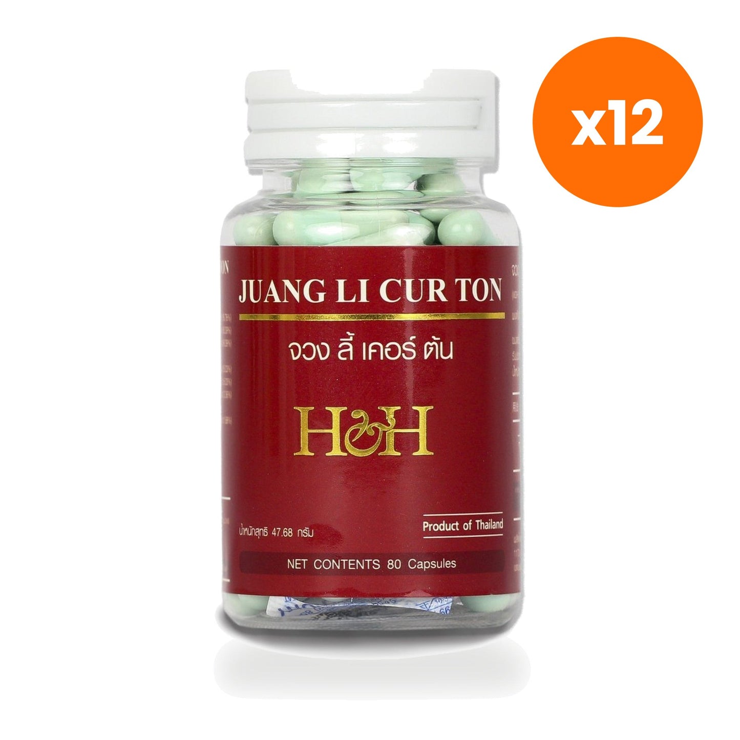 Herb Gallery Juang Li Cur Ton Men's for Vitality and Wellness 80 Capsules