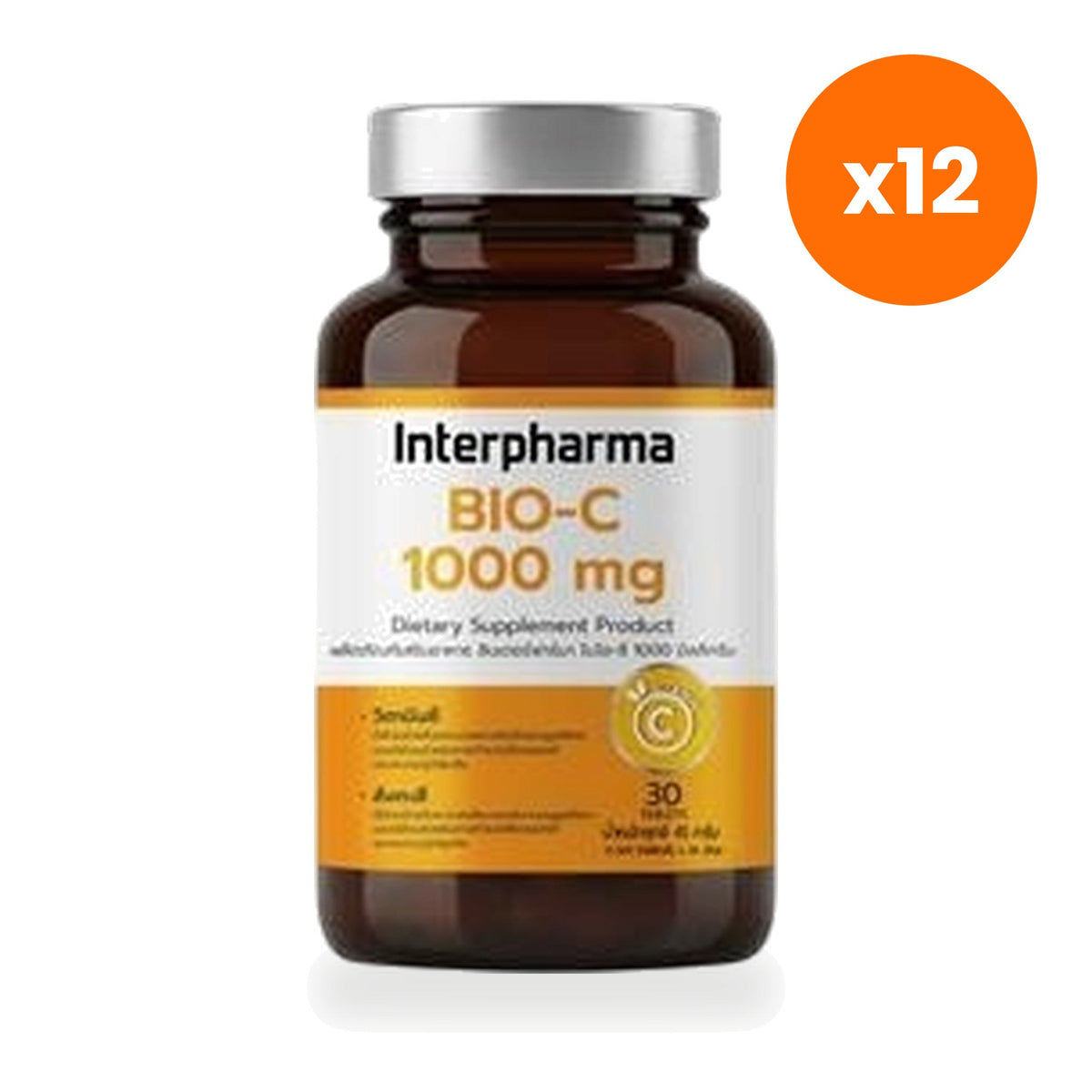 Interpharma Bio C Vitamin C Tablets 1000mg 30 Tablets