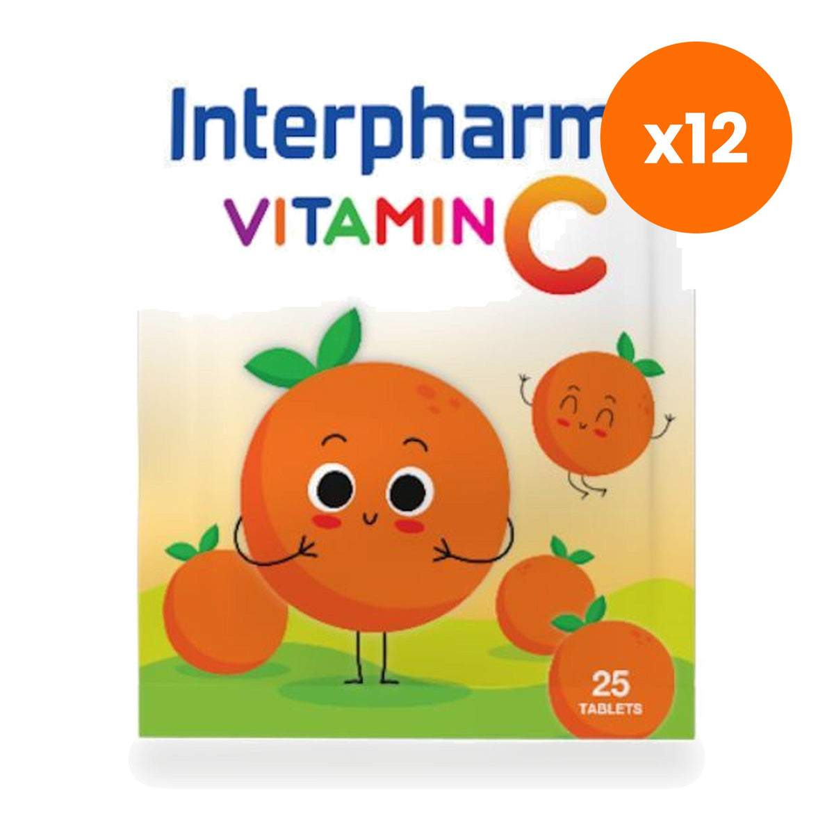 Interpharma Vitamin C 100mg Tablets 25 Tablets