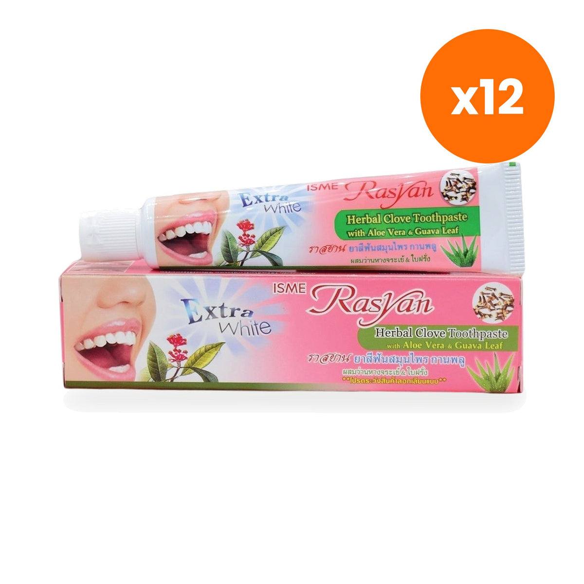 ISME Rasyan Clove Herbal Toothpaste Aloe Vera Guava Leaf Oral 30 g