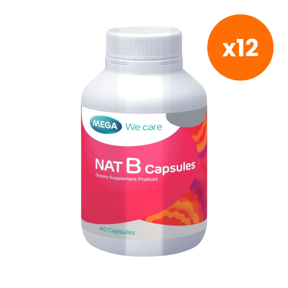 Mega We Nat B Vitamin B Complex Capsules 40 Capsules