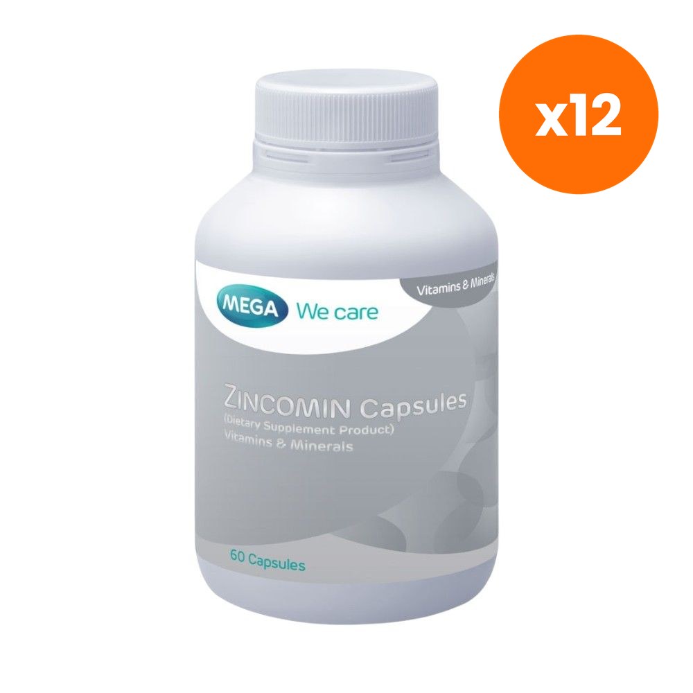 Mega We Zincomin Zinc Multivitamin Capsules 60 Capsules
