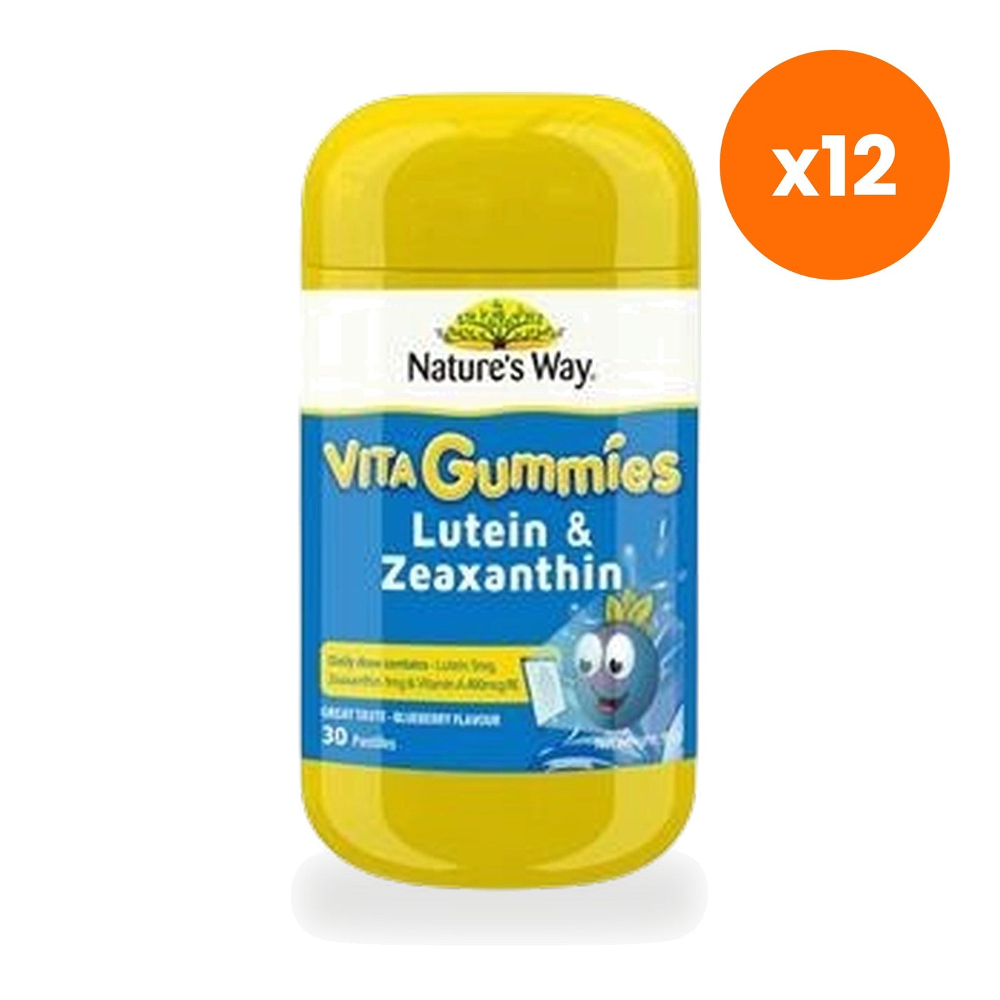Nature's Way Vita Gummies Lutein Zeaxanthin Kids for Eye Comfort from Screens 30 Gummies