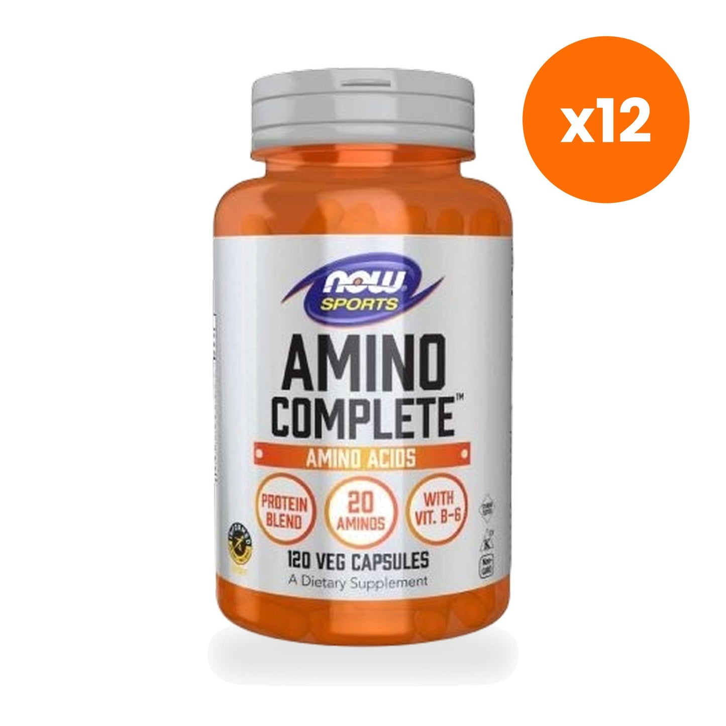 NOW Foods Amino Acid Complex for Post Workout Recovery 120 Veg Capsules