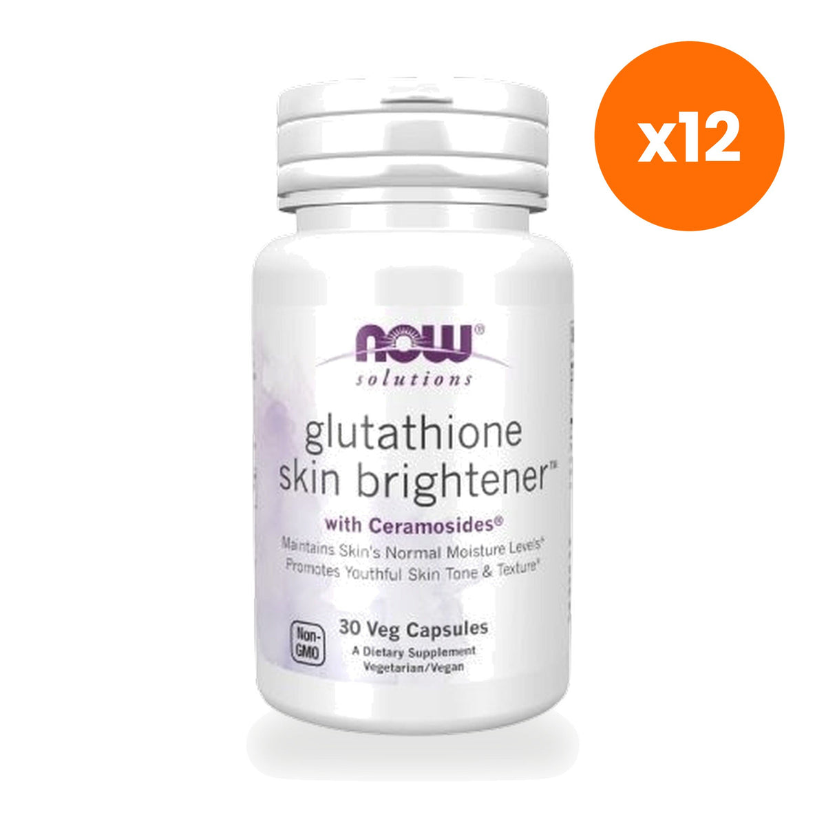 NOW Foods Glutathione Wheat Germ Extract 250mg for Skin Barrier Support 30 Veg Capsules
