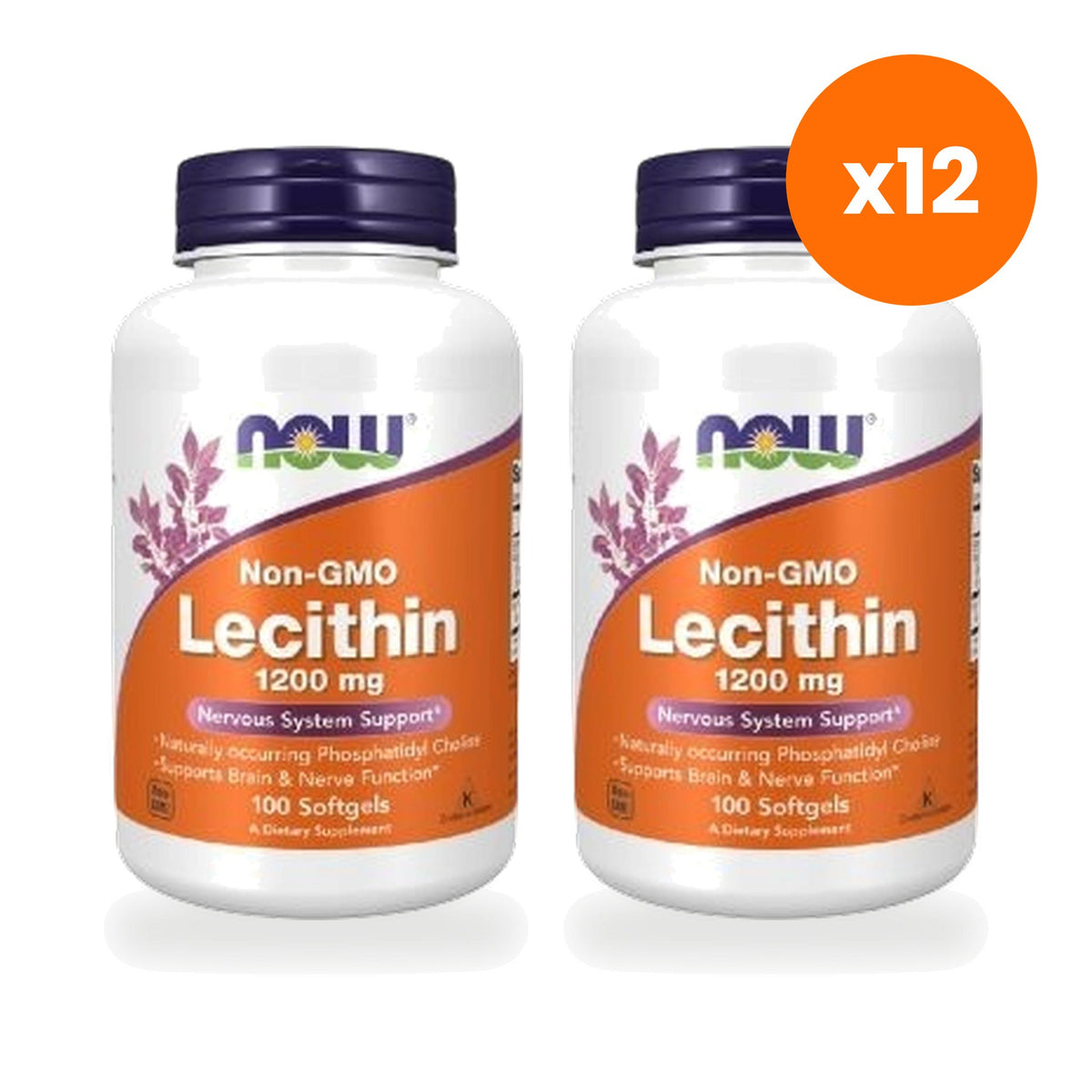 NOW Foods Lecithin 1200mg Softgels Twin Pack