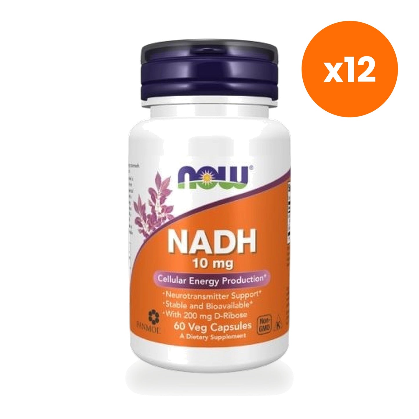 NOW Foods NADH 10mg D Ribose 60 Veg Capsules