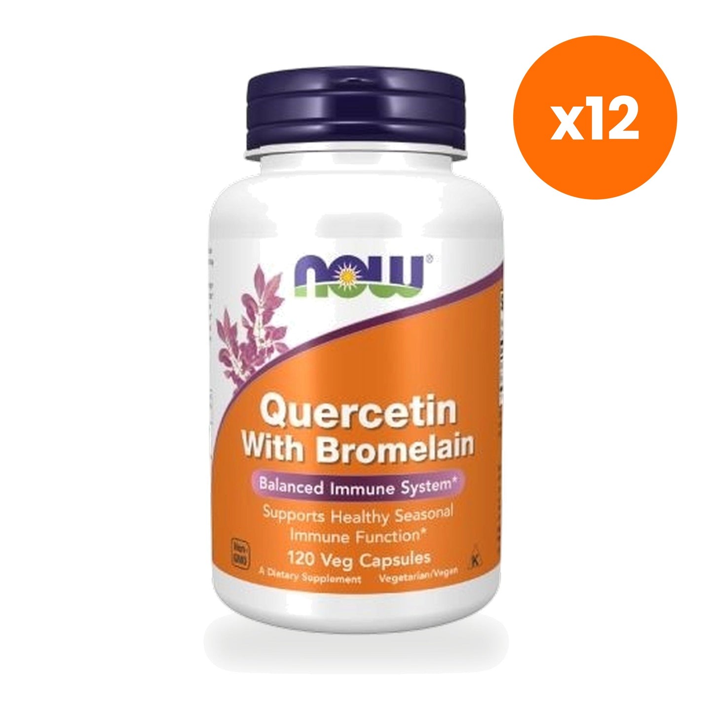 NOW Foods Quercetin Bromelain 400mg 120 Veg Capsules