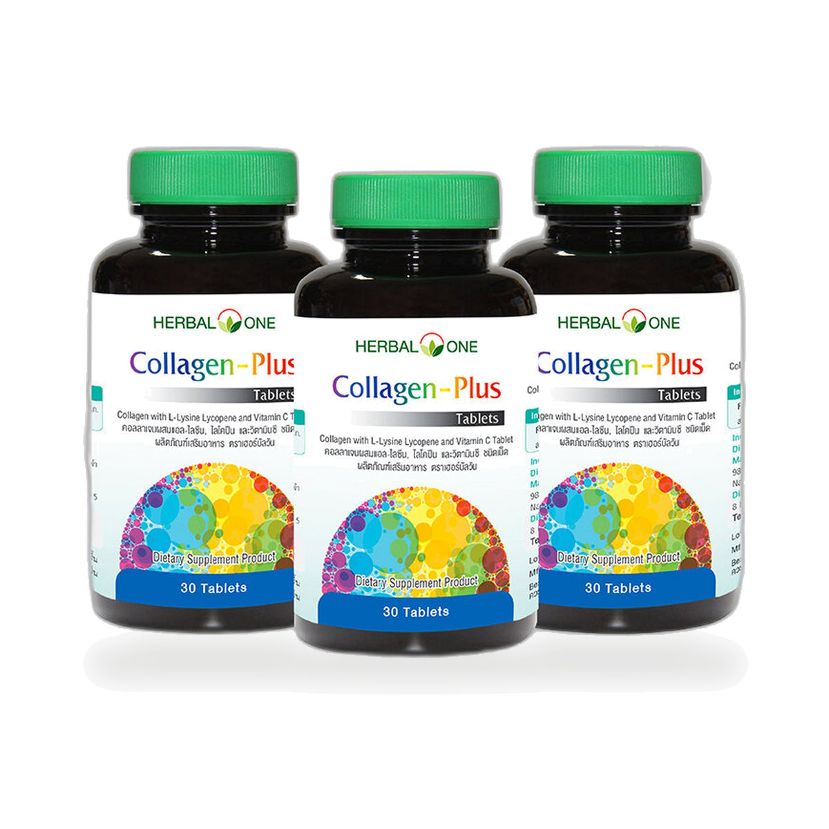 Ouay Un Osoth Herbal One Collagen-Plus Marine Collagen Tablets 800mg — 3 x 30 Tablets