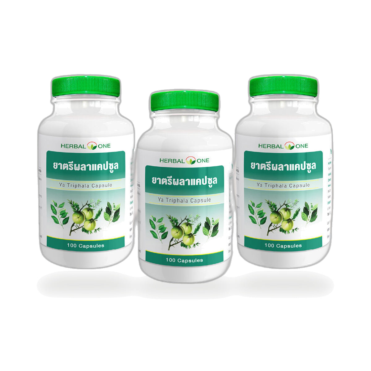 Ouay Un Osoth Herbal One Triphala Capsules — 3 x 100 Capsules