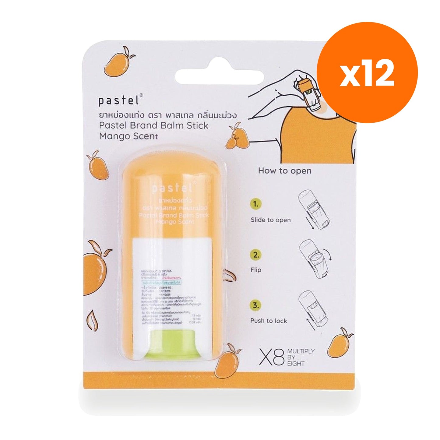 Pastel Herbal Balm Stick Mango 6 g