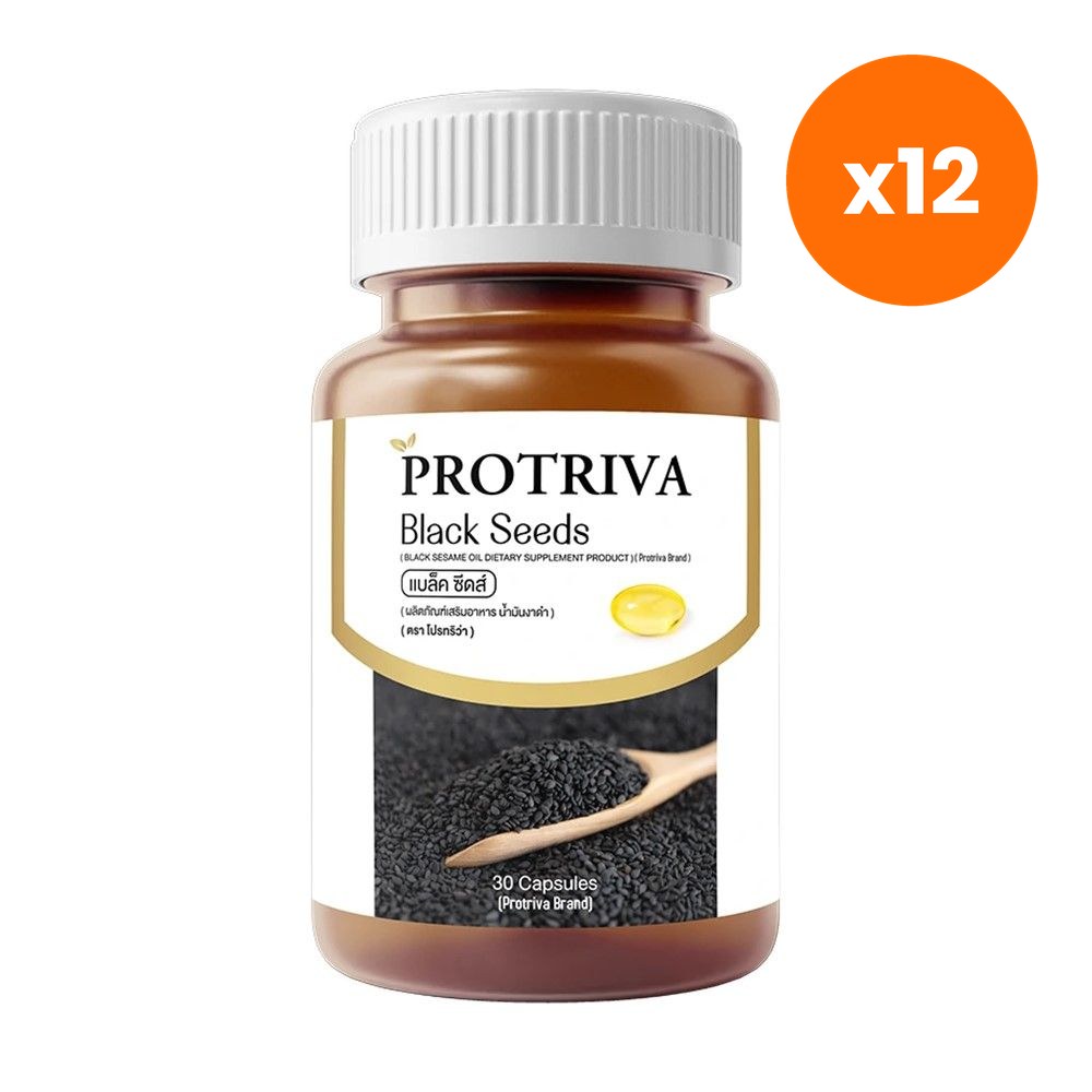 Protriva Black Seeds Cold Pressed Sesame Oil for Everyday Wellness 30 Capsules
