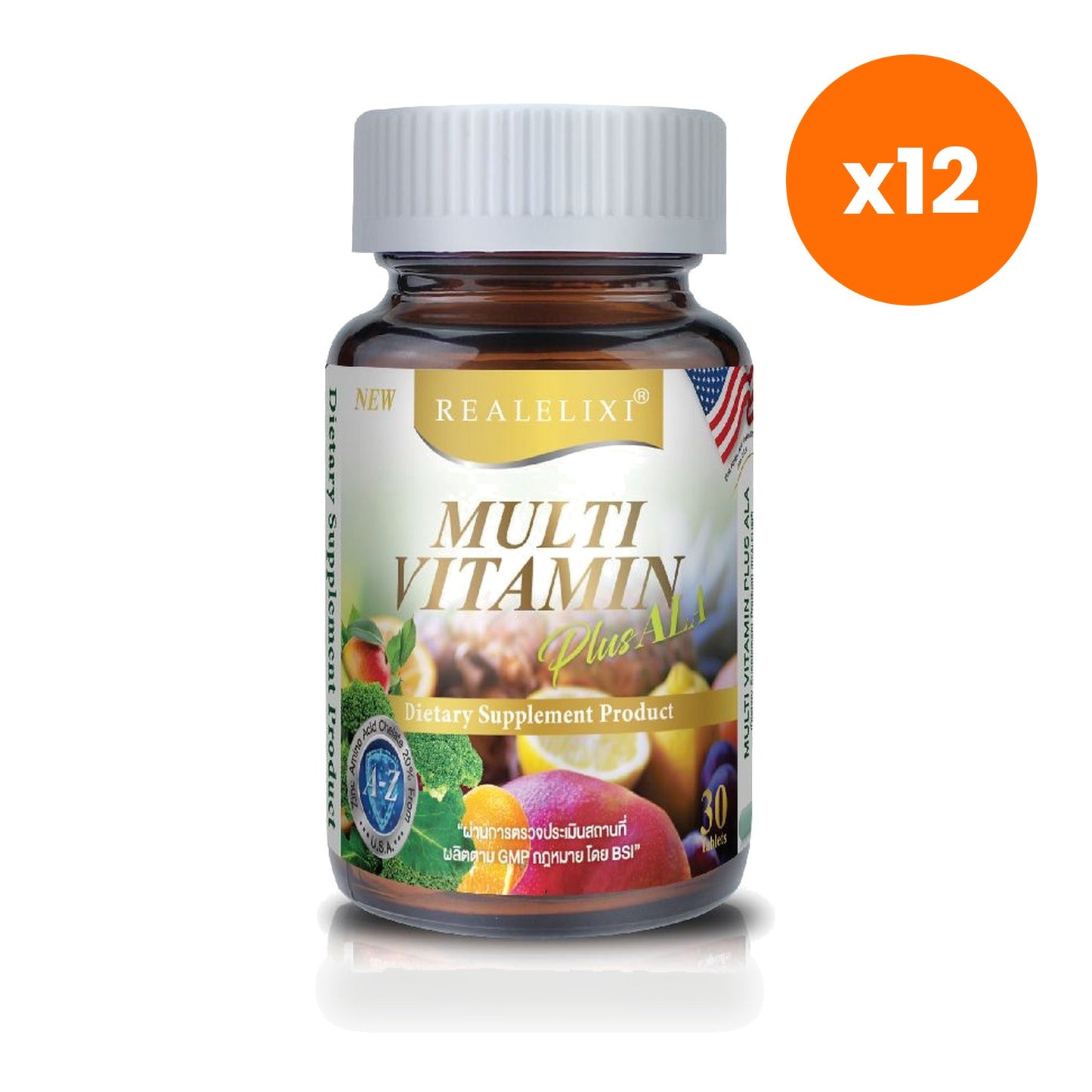 Real Elixir Multivitamin Plus Alpha Lipoic Acid 30 Tablets