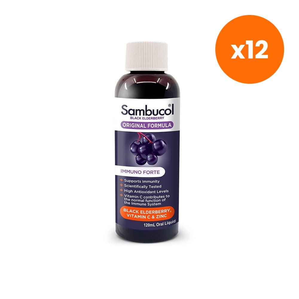 Sambucol Black Elderberry Liquid with Vitamin C Zinc 120 ml