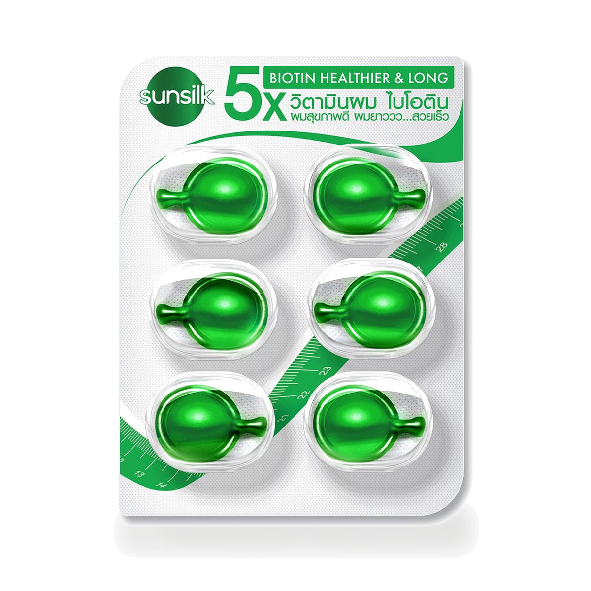 Sunsilk Biotin Healthier & Long Hair Vitamin Capsules — 6 x 1 ml