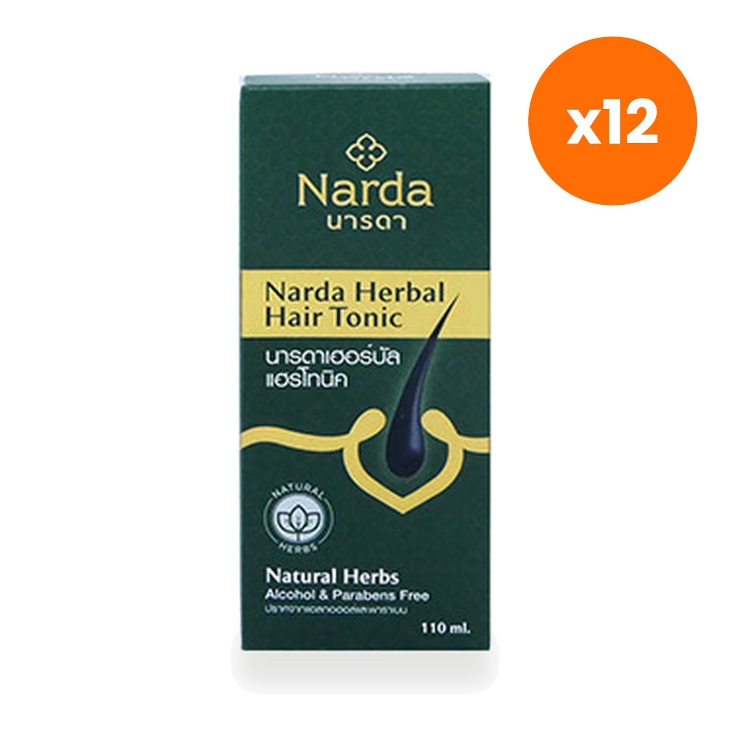 Thai Herbal Hair Serum Natural Herbs Leave In Treatment for Silky Smooth Ends 110 ml
