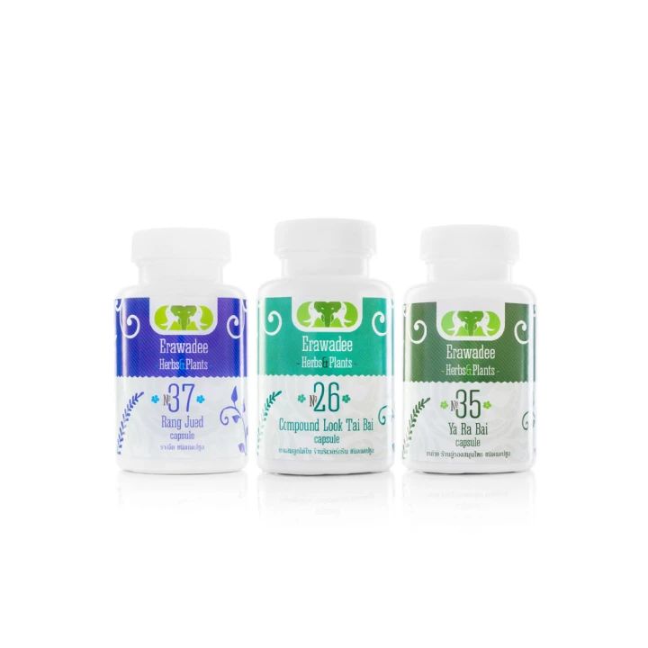 Erawadee Herbal Cleansing Capsule Set No.15 3 Packs