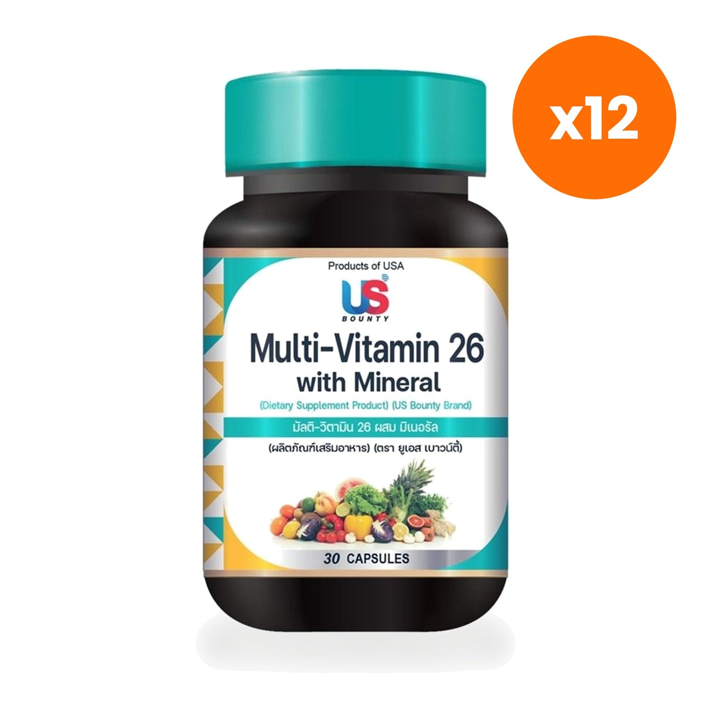 US Bounty Multivitamin 26 Plus Minerals 30 Capsules