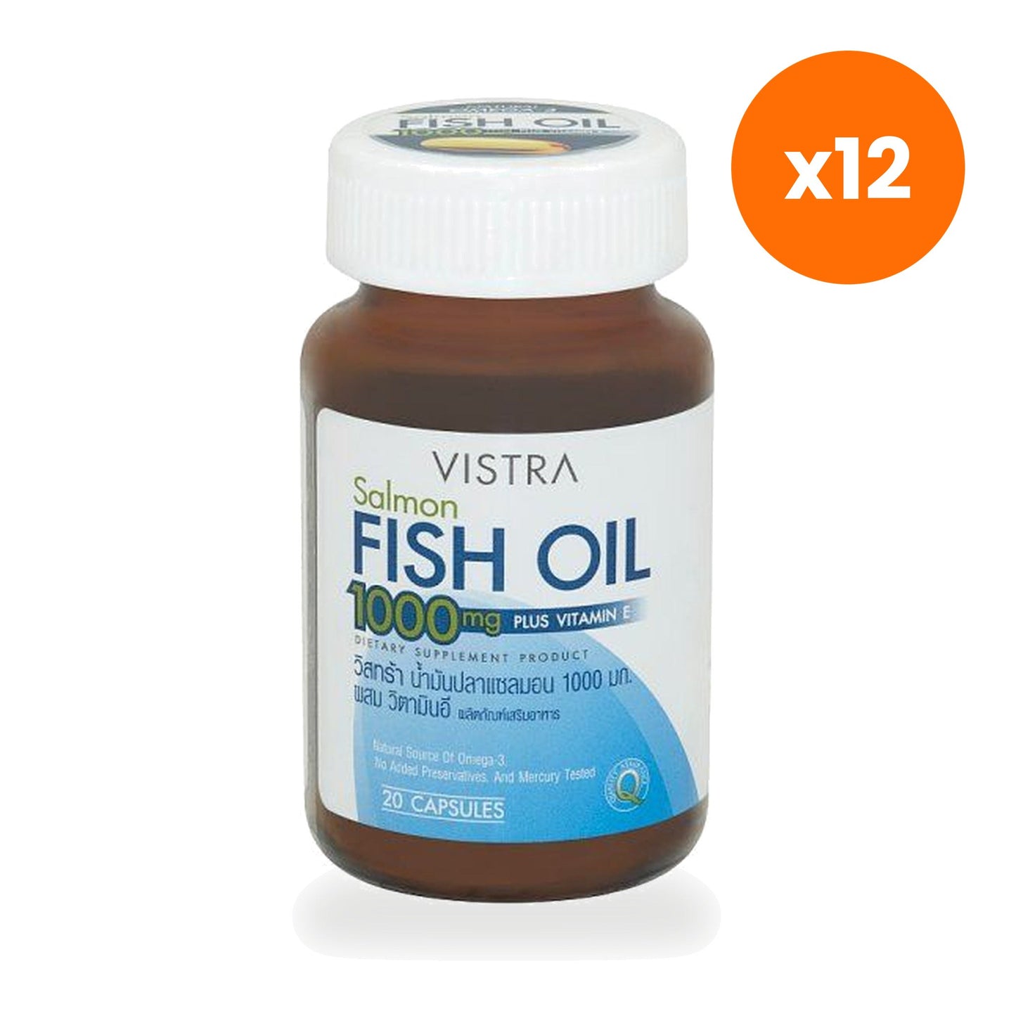 VISTRA Salmon Fish Oil 1000mg Omega 3 20 Capsules