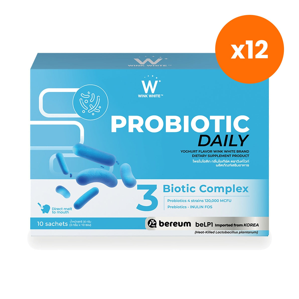 Wink White Probiotic Daily Balance Yoghurt Flavour for Digestive Comfort
