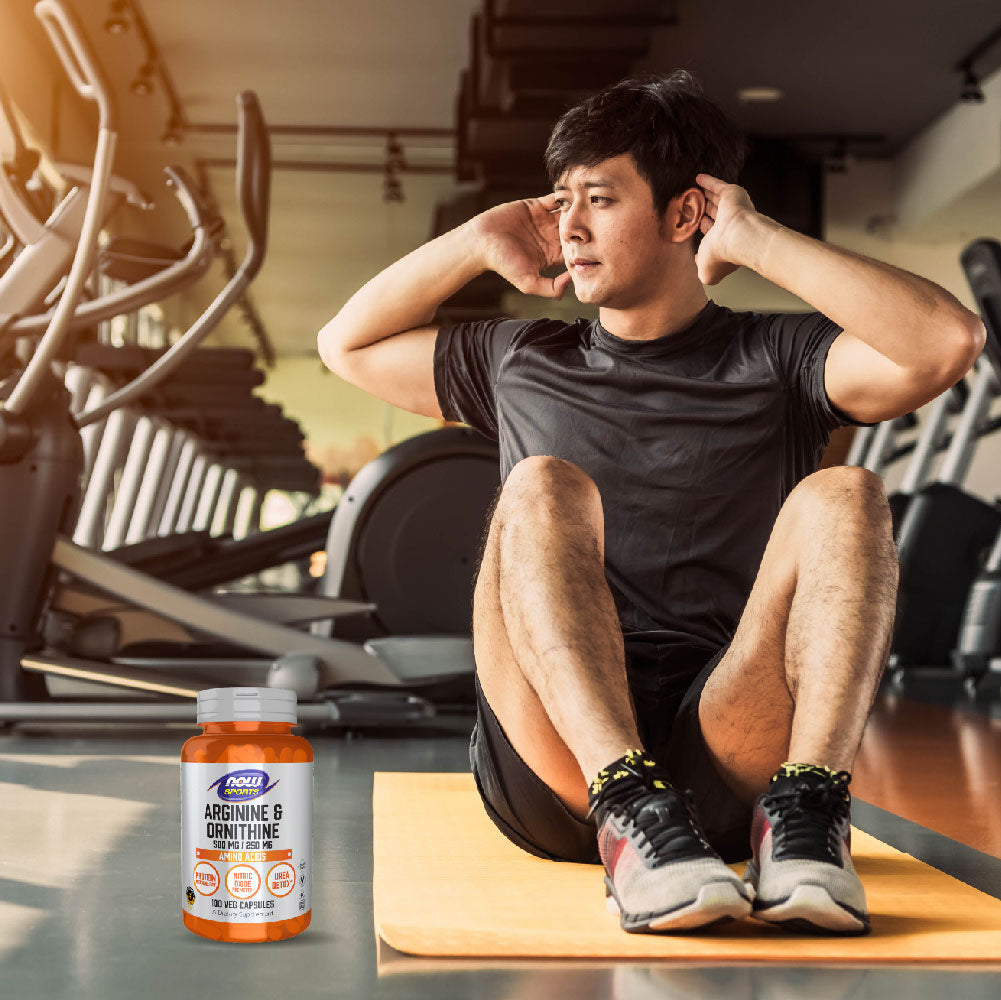 NOW Foods Arginine Ornithine 500mg 250mg 100 Capsules