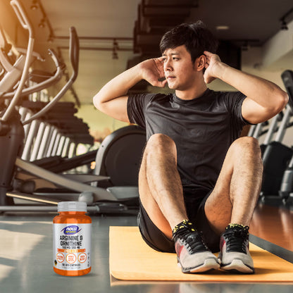 NOW Foods Arginine Ornithine 500mg 250mg 100 Capsules