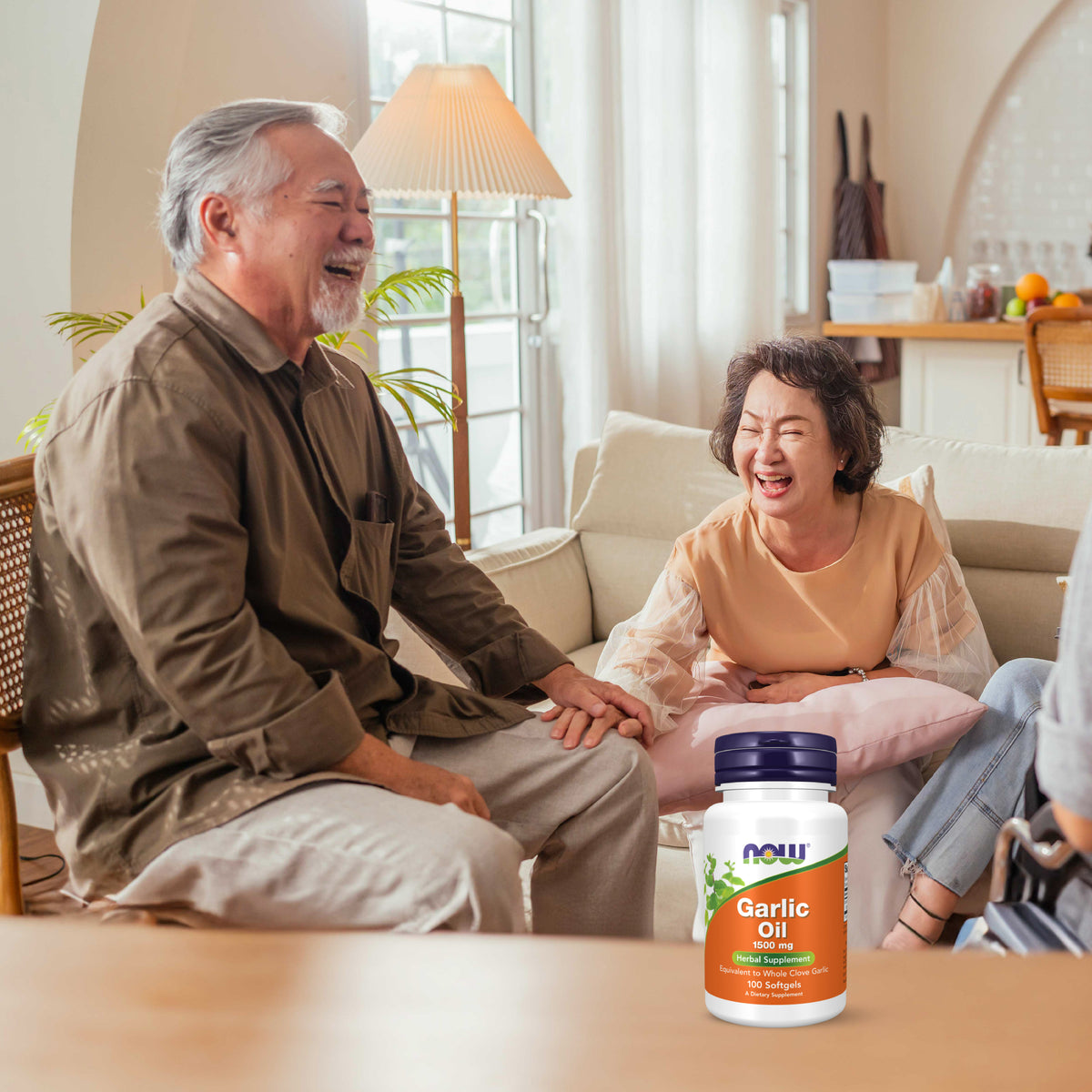 NOW Foods Garlic Oil 1500mg Vegetable Capsules Twin Pack
