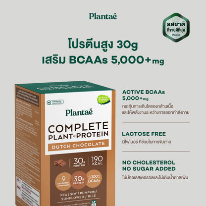 Plantae Complete Plant Protein Dutch Chocolate Powder Box for Muscle Recovery
